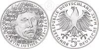 Deutschland BRD 5 Mark 5 Deutsche Mark - 500. Geburtstag von Martin Luther -