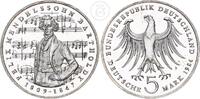 Deutschland BRD 5 Mark 5 Deutsche Mark - 175. Geburtstag von Felix Mendelssohn Bartholdy -