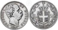 Italien 2 Lire Umberto I., 1878-1900 -