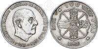 Spanien 100 Pesetas Francisco Franco Kursmünze -