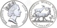 Cook Islands 50 Dollars 50 Dollars Cook Islands - Elizabeth II - Gefährdete Tierwelt - Dama Gazelle -