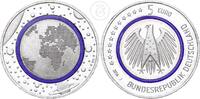 Deutschland BRD 5 Euro Blauer Planet Erde - mit Polymerring -