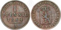 Fürstentum Reuss - jüngere Linie 1 Pfennig Fürstentum Fürstentum Reuss, jüngere Linie - 1864 A -