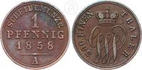 Schaumburg-Lippe 1 Pfennig Georg Wilhelm 1807-1860 -