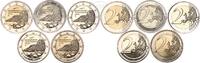 Deutschland 5x 2 Euro Mecklenburg-Vorpommern Königsstuhl (Set A,D,F,G,J) -