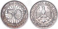 Deutschland - Weimar 50 Pfennig Weimarer Republik - 50 Reichspfennig Kursmünze -