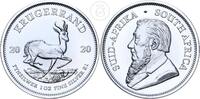 Südafrika 1 Unze Feinsilber Krugerrand - 1 oz Silber -