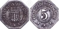 Elmshorn Wertmarke zu 5 Pfennig Kredit-Verein zu Elmshorn -Segelschiff / Hamburger Wappen -