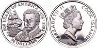 Cook Inseln 50 Dollar 500 Years of America 1492–1992 -