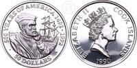 Cook Inseln 50 Dollar 500 Years of America - Elizabeth II -