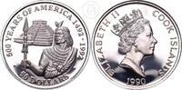 Cook Inseln 50 Dollar 500 Years of America - Elizabeth II -