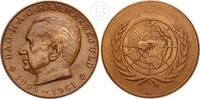 Dänemark Medaille Dag H - A - C Hammarskjöld (1905-1961) UN -
