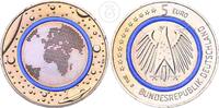 Deutschland BRD 5 Euro Blauer Planet Erde - mit Polymerring -