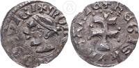 Ungarn Denar Ludwig I. (1342-1382) Sarazenenkopf / Doppelkreuz -