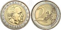 Monaco 2 Euro Monaco 2 Euro - Kursmünze - Fürst Rainier III -