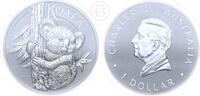 Australien 1 Dollar 1 Unze Silber Perth Mint: Koala -