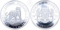 Somali Republic 100 Schillings 1 oz Silber African Wildlife - Leopard -