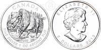Kanada 5 Dollar 1 Unze 1 Unze Silber - Bison - 1 oz Silber -