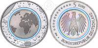 Deutschland BRD 5 Euro Blauer Planet Erde - mit Polymerring -