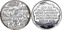 Silbermedaille God Jul, Buon Natale, Frohe Weihnacht .. -