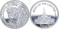 Laos 500 Kip 1 Unze Silber Panthera Tigris - Indochinesischer Tiger - Laos -