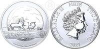 Niue 2 Dollars 1 Unze Silber König der Löwen - Hakuna Matata -