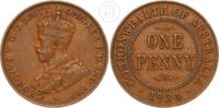 Australien One Penny George V. (1910-1936) -