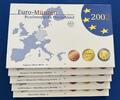 BRD 1Cent bis 2€ Kurssatz ADFGJ Polierte Platte mit den Euromünzen 1Cent bis 2€ -