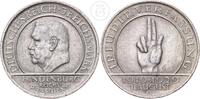Deutschland - Weimar 3 Mark Weimarer Republik - 3 Reichsmark Schwurhand - Hindenburg - Verfassung -