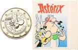 Frankreich 2 Euro + Briefmarke Münze 60 Jahre Asterix und Briefmarke 40 Jahre Asterix Obelix Idefix -