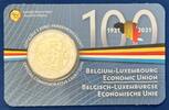 Belgien 2 Euro Coincard 100 Jahre Belgisch-Luxemburgische Wirtschaftsunion -