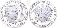 Deutschland BRD 10 Mark 10 Deutsche Mark - 250. Geburtstag von Johann Gottfried Herder -