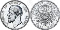 Deutsches Kaiserreich - Lippe 3 Mark Leopold IV Fürst zur Lippe - Drei Reichsmark -