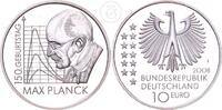 Deutschland BRD 10 Euro 10 € Gedenkmünze - 150. Geburtstag Max Planck -