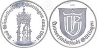 BRD Silbermedaille Universitätsstadt Göttingen - Die Gänseliesel zu Göttingen anno 1901 -
