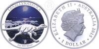 Australien 1 Dollar 1 Unze Silber Leaellynasaura - Australian Age of Dinosaurs - Silbermünze mit Farbapplikation -