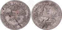 IIII Schilling 1738 Lauenburg Georg II. von Braunschweig (1727-1760)- Braunschweig-Calenberg-Hannover s-ss/s - mit altem Sammlerzettel