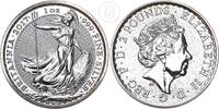 Großbritannien 2 Pounds 1 Unze Silber Britannia 1 Unze fein -