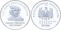Deutschland BRD 20 Euro 20 € Gedenkmünze 175 Jahre Deutschlandlied - Hoffmann von Fallersleben -