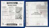 Zubehör von Leuchtturm Münzhüllen NUMIS EURO 24 Fächer = für 3 Euro-Kursmünzensätze, 5er Pack -