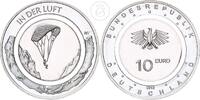 Deutschland BRD 10 Euro 10 € Gedenkmünze - In der Luft (Serie Luft bewegt) -