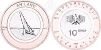 Deutschland BRD 10 Euro 10 € Gedenkmünze - An Land (Serie Luft bewegt) - Rotbronze -