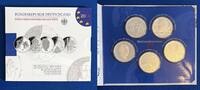 Deutschland BRD 5x 10 Euro Blister Offizieller Blister mit 10 Euro Gedenkmünzen - polierte Platte / Spiegelglanz -