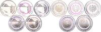 Deutschland BRD 5 x 5 Euro 5 x5 € Gedenkmünzen Set A D F G J - Polare Zone - Serie Klimazonen der Erde -