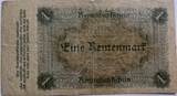 Germany one rentenmark 1923 ZF