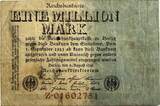 Germany one million mark 1923 Maria Reichsmark stamp ZF