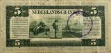 Nederlands-Indië vijf gulden 1943 met stempel voor gebruik in Nederlands Nieuw-Guinea ZF