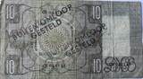 Nederland tien gulden 1934 met buiten omloop stempel ZF-