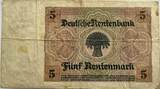 Germany five rentenmark 1926 ZF