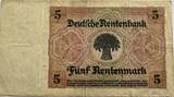 Germany five rentenmark 1926 ZF